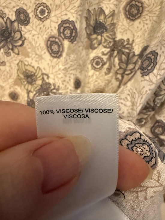 Lucky Brand Boho Peasant Cottage Long Sleeve Blouse V Neck Sz XL - Picture 4 of 5